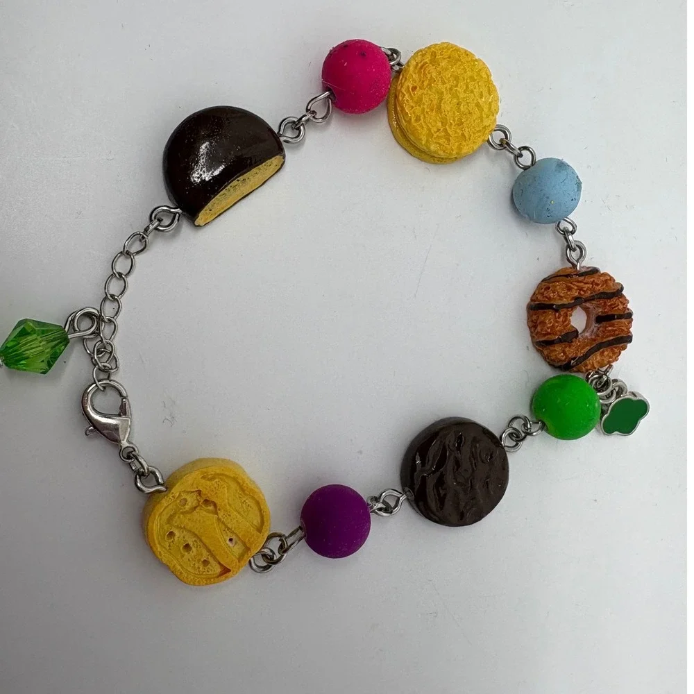 Girl Scouts Charm Bracelet Cookie‎ Themed Colorful Beads Friendship Bracelet